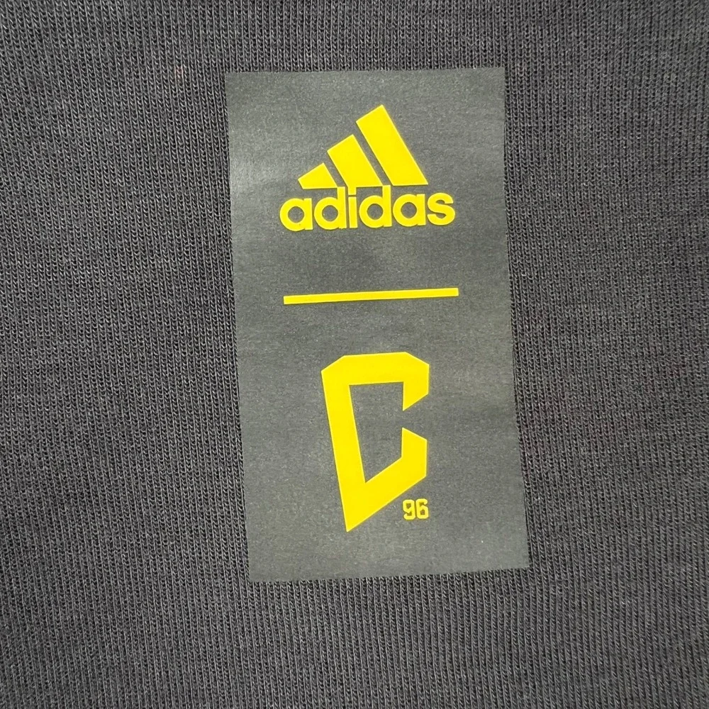 Adidas Mens Hoodie Black High Neck C 96 Graphic Pullover Sweatshirt XL